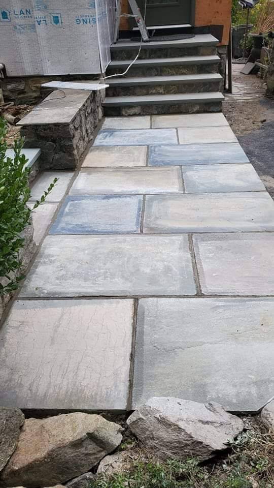 Bluestone Walkway & Granite Steps — Chunchy's Contracting Corp, Westchester County, NY